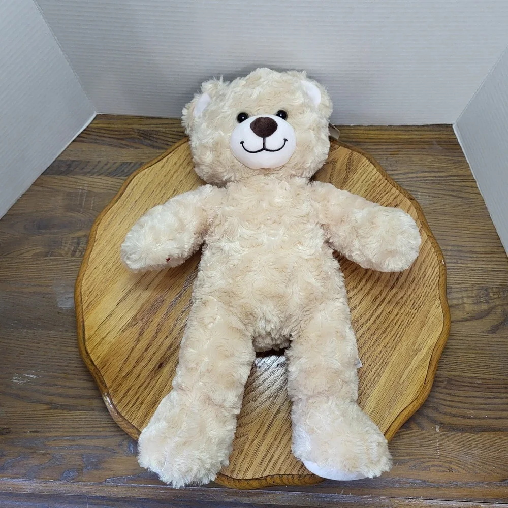 NWT Build A Bear Workshop Plush Happy Hugs IV Teddy Bear Tan Stuffed Animal Toy
